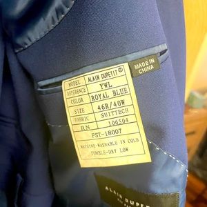 Men’s 3 button Royal Blue Suit
